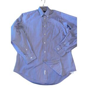 LANDS END dress shirt 16x35 NO IRON